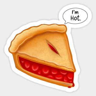 Funny Food I'm Hot Pie Sticker